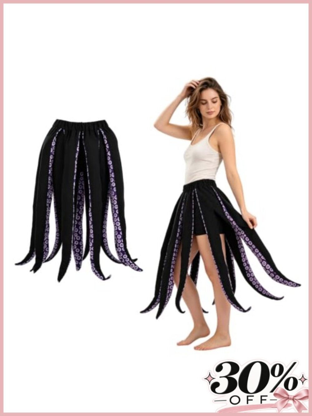 Octopus Tentacle Costume Women Sea Creature Dress Halloween Cosplay Party Outfit